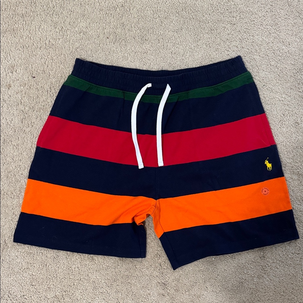 Ralph Lauren 8 inch Striped fleece Shorts